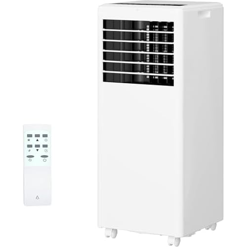 8000 BTU Portable Air Conditioner, Quiet AC Unit for Bedroom w/Remote Control & 24H Timer, 3 in-1 Air Conditioner with Fan & Dehumidifier, Ideal Porta