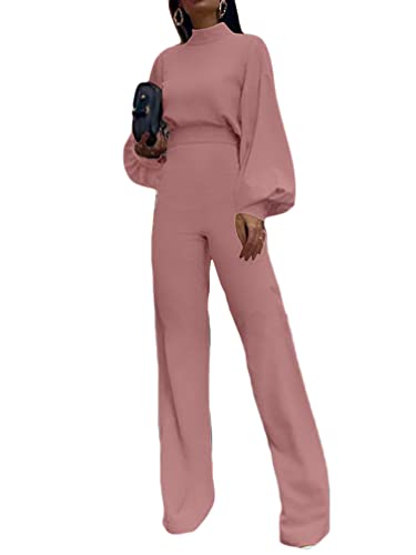 shownicer Jumpsuit da Donna Elegante Tinta Unita...