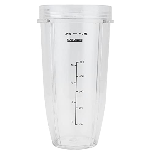 Jar Cups, 24Oz Replacement Cup Blender Cup Container Fit for Nutri 1000W Blender Accessories