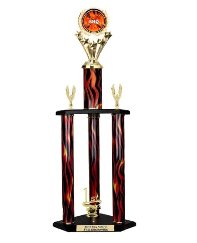 Same Day Awards 3 Post BBQ Champion Trophy