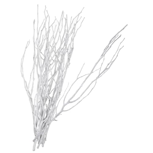 MAGICLULU 10 Piezas ramitas secas de 50 cm Decoraciones Blancas Plantas de Interior Artificiales decoración Plantas Interior Decoraciones de Rama de árbol Ramas para Decorar sucursal florero