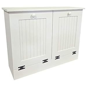 Wood Dual Tilt Out Trash Bin (Solid...