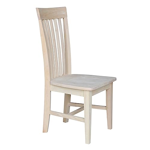 International Concepts C-465 Pair Of Tall Mission Chairs, Wood, Unfinished #TOP4