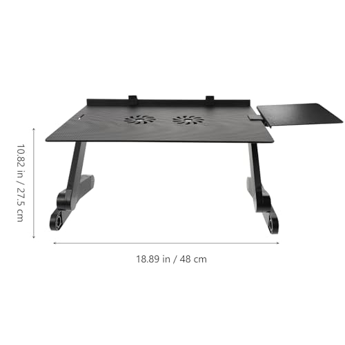 Soporte para portátil ajustable con ventilador y mouse pad miniatura 2