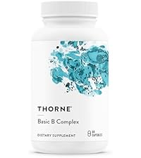 Amazon.com: THORNE - Basic B-Complex - Tissue-Ready Vitamin B Complex  Supplement with Choline - Supports Cellular Energy Production, Brain Health  & Red Blood Cell Formation* - Gluten-Free