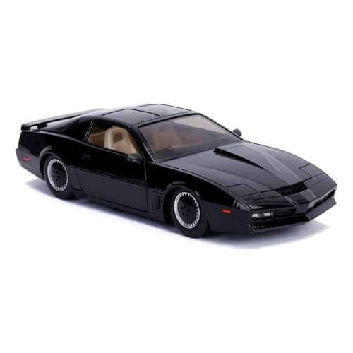 Jada Toys Knight Rider K.I.T.T. Modellauto 1:24 mit Lauflicht & Offnungsfunktionen - 1982 Pontiac Trans AM ab 8 Jahren - 253255000