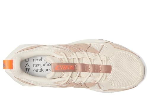 New Balance New Balance Women's DynaSoft TEKTREL V1 Suede Trail Running Shoe, Bisque/Flat Taupe/Urgent Red, 8.5 M
