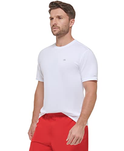 Calvin Klein Mens Light Weight Quick Dry Short Sleeve 40+ UPF Protection