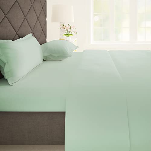 Story@Home - Nirvana Gold Bedsheet Collection, breathable, and skin-friendly Bedsheet King Size 270 cmx270 cm, 400 TC Fine Cotton Bedsheet with 2 Pillow Covers, Green