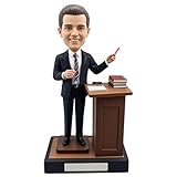Male Lecturer Bobblehead, Podium - Standing Teaching Pose, Unique Gift for Mentor/Dad/Colleague/Friend/Teacher, Education Fans, Inspiring Home Decor Figurine Keepsake