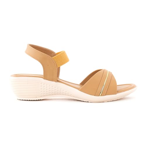 Image of Khadim's 6511296 Lightweight Durable Extra Soft Trendy Premium Stylish Casual Slingback Heels For Women
