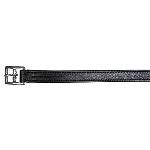 Étrivières HKM Anna cuir brun 125 cm courroies étriers selle cheval