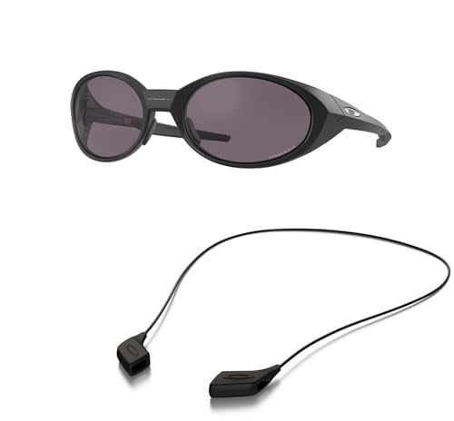 Oakley OO9438 Sunglasses Bundle: OO 9438 943801 Matte Black and Large Black leash Accessory kit2