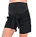 Produktbild MijaCulture Kurze Umstandsshorts/Umstandshose mit Bauchband Barby 4104 (EU40 / L, Schwarz)