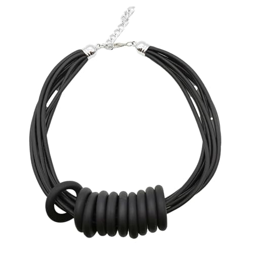 Collier Gothique Caoutchouc Fait à la Main ZXQUEGF Pendentif Homme Femme