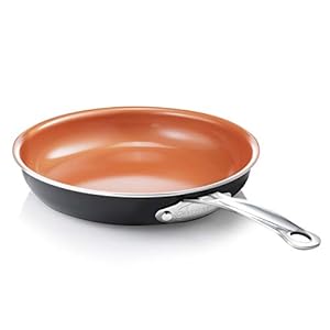 Gotham Steel Frying Pan, 9.5” Ceramic Nonstick Egg Pan for Cooking, Long Lasting, Ultra Durable, Stay Cool Handle, Easy Cleanup, Dishwasher Safe, 100% Toxin Free