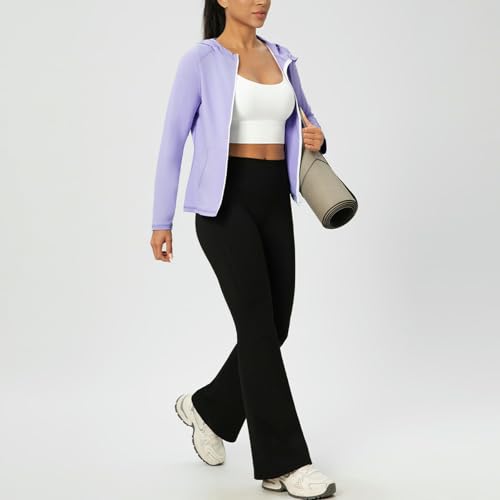 Chaqueta de yoga para mujer deportiva gris con cremallera y capucha 3