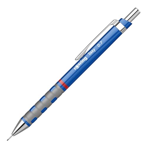 Image of Rotring 0.7mm Mechanical Clutch Lead Pencil | Tikky | for Smooth Writing Drafting Drawing | Blue Barrel | Stationery