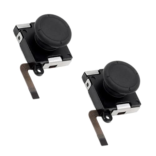 DONGYE Switch NS �����p�R���g���[�� L/R�Z���T�[ �R���g���[�� 3D�A�i���O�W���C�X�e�B�b�N ���E���� Joy-con�ɑΉ� �W���C�X�e�B�b�N�����p���i �C���p�[�c (2�Z�b�g)