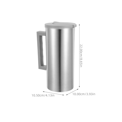 Jarra de acero inoxidable de 2 Litros con asa robusta y acabado elegante 3