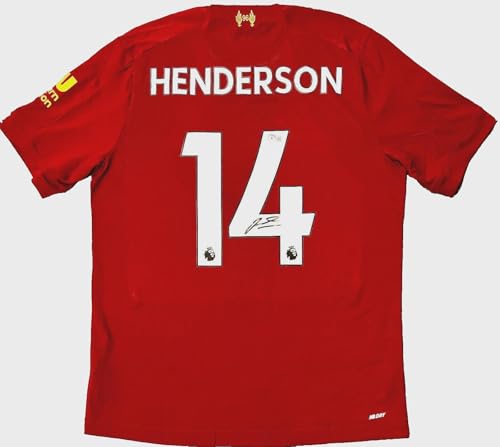 Jordan Henderson Signed New Balance Liverpool 2019-20 Jersey Beckett BAS Holo - Autographed Soccer Jerseys