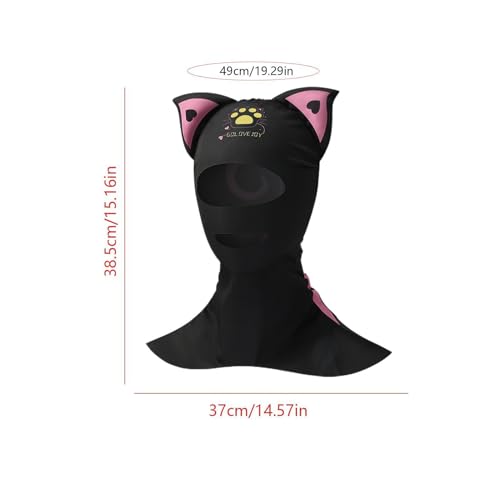 Capucha de buceo para animales evita agua en orejas de gatos nadadores 5