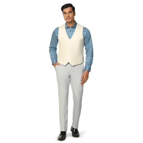 Image of blackberrys Men's Slim Fit Checked 3-Piece Suit