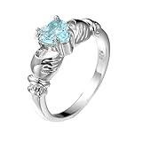 Anillos de promesa de circonita cúbica chapados en oro para mujer - Ocasiones especiales y belleza