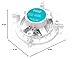 Pyle 6.5 Inch 300W Dual Channel 8 Ohm Home Audio in Ceiling Marine Grade Waterproof Speaker with 60Hz to 22kHz Frequency Response (2 Pack)