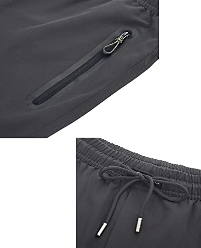 Biylaclesen Sweatpants For Men With Pockets Hiking Pants Mens Quick Dry Pants Men Yoga Pants Training Pants Men Fishing Pants For Men Dark Grey #TOP4