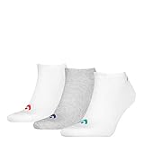 1x1 rib cuff for stretch. HEAD Unisex-Adult Sneaker-Trainer (3 Pack) Socks, Grey Melange, 35/38