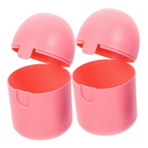 Ipetboom 2piezas Caja De Almacenamiento Para Menstrual Femenino Organizador Personal De Viaje De Copas Color Rosa