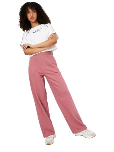 Image of Max Women Loose Mid Rise Solid Athleisure Track Pants