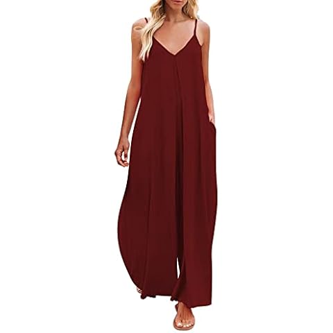IQYU Women's Summer Loose Dungarees Cover