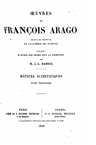 Oeuvres de François Arago - Tome III (French Edition)