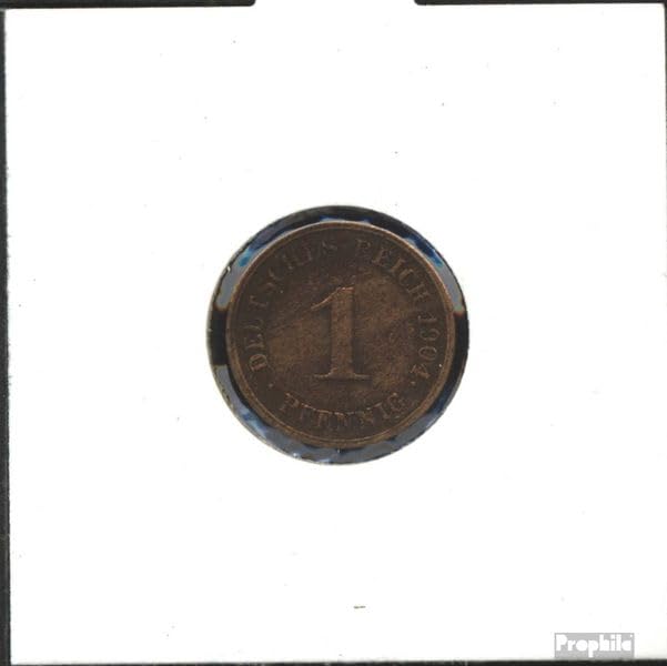 1 Pfennig 1893 Bronze Fleur de Coin d'une qualité numismatique rare