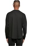 Build Your Brand Męski T-shirt z długim rękawem Oversized Cut On Sleeve Longsleeve, czarny, XS
