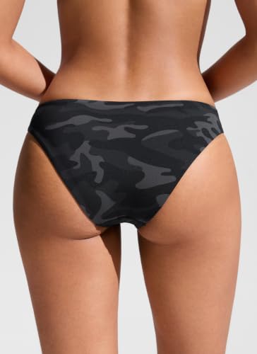 Image of CRZ YOGA Low Waisted Bikini Bottoms | Mid Cut Leg, Medium Bum Coverage, Full Lining, Swim, Bathing Suit Briefs for Women