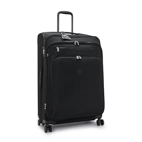 Kipling New Youri Spin Large 4 Wheeled Rolling Luggage Black Noir4