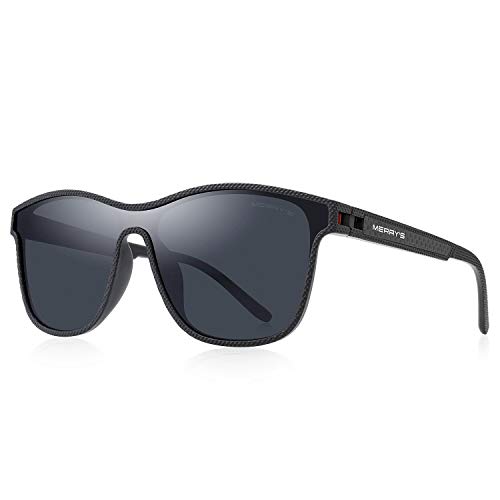 Fashion Oversized Polarized Sunglasses for Men Siamese Lens Lightweight TR90 Frame Big Large Square Sun Glasses