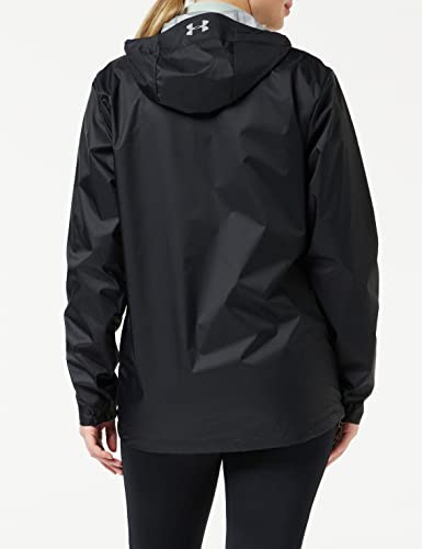 Under Armour Mens Forefront Rain Jacket , Black (001)/Steel , Large #TOP4