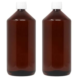 DistrEbution 1000ml braune Labor-Dispensierflasche 2 Stück