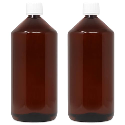 DistrEbution 1000ml braune Labor-Dispensierflasche 2 Stück