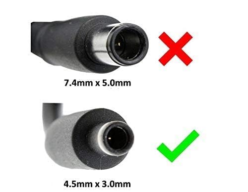 Image of Dell Laptop Adapter Charger 65w 19.5V 3.34A (New Pin 4.5 * 3.0mm) MGJN9 for Inspiron 11 (3147, 3148, 3152, i3152, 3153, 3157, 3158, 3162) Series (with FUGEN Power Cord) Black