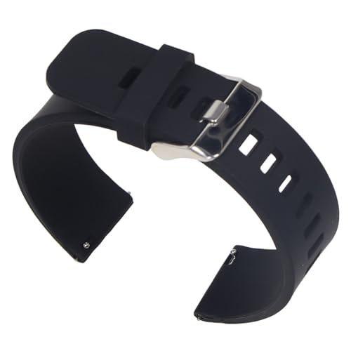 YONGSUN 18mm 20mm 22mm VR oh Xgbv NCbN [X EHb`oh uXbg Samsung Active 2 X}[gEHb`ƌ݊(Black silver,22mm)