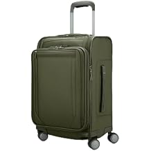 Samsonite Lineate Softside Expandable Luggage with Spinner Wheels, Carry-on, Cedar Green