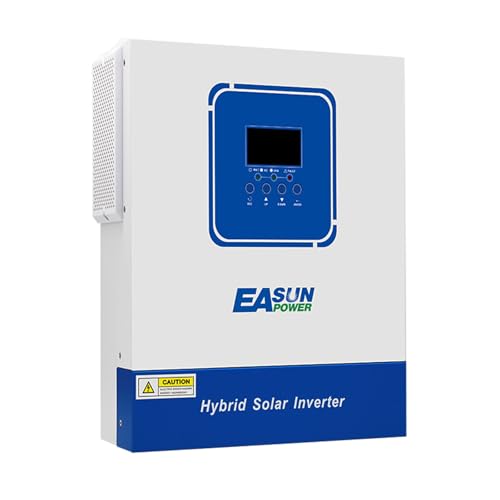POWLAND 4000W Inverter solare ibrido 24V, Inverter indipendente da rete, Ingresso FV 60-500VDC, monofase 230V uscita, 100A MPPT per batterie al litio e al piombo 24V, con modulo WiFi(SMG II 4KW)