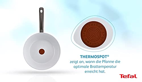 Foto von Tefal C90809 Ceramic Control Bratpfannen-Set, Keramikversiegelt Backofengeeignet bis 175 °C, Perfekte Ergebnisse (ohne Antihaft, Induktionsherd geeignet, hitzebeständiger Thermo Griff)