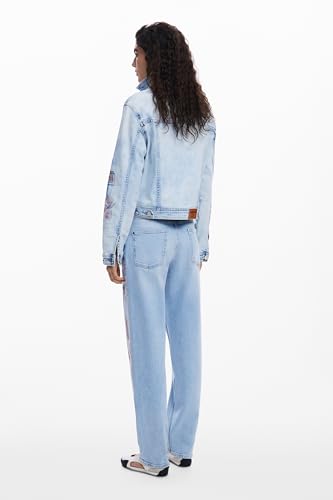 Desigual Women's Denim Jacket With Patches2