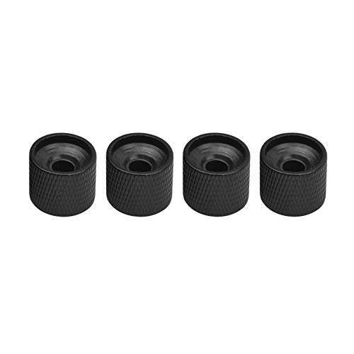 Henniu Conjunto de botões de cúpula de controle de tom de volume de metal com 4 peças com chave hexa